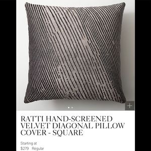 Restoration Ratti Hand screened pillow cover NEW